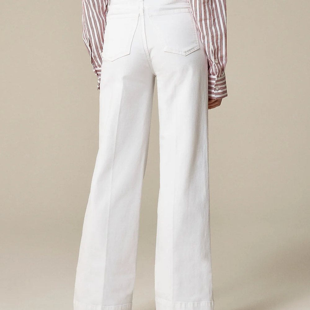 J. Crew Classic White Wide Leg Jeans - Picture 3 of 4